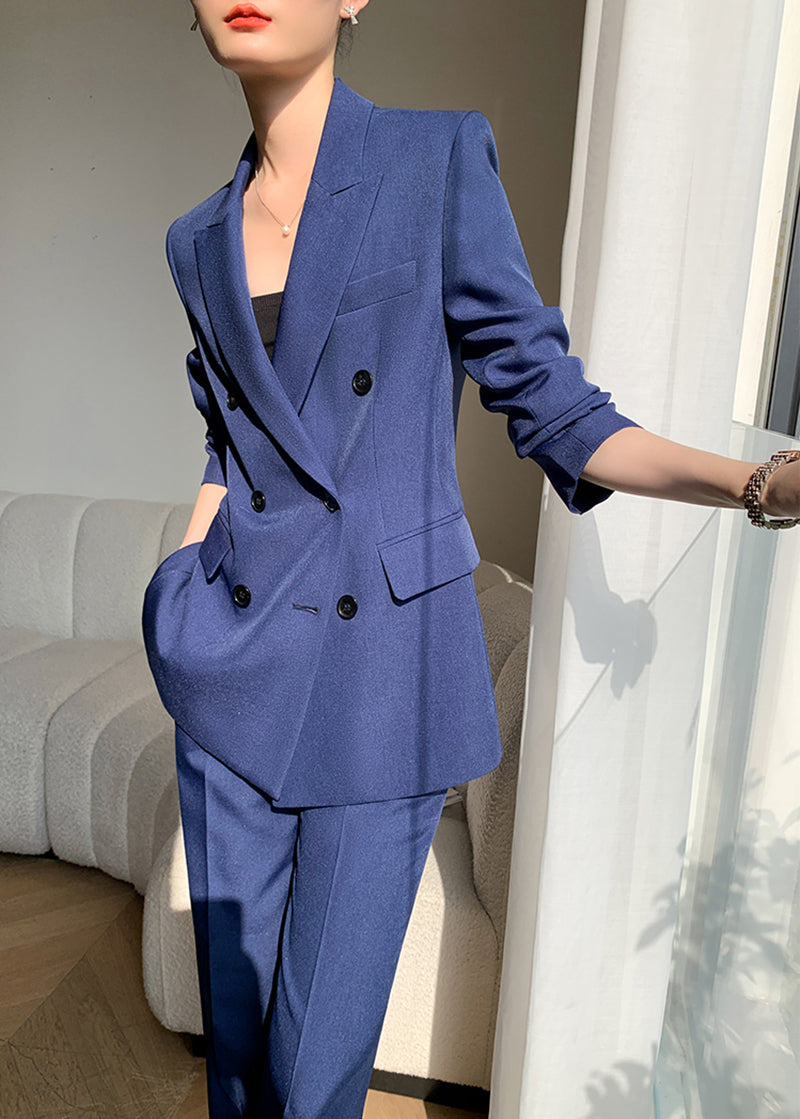double breasted blazer suit