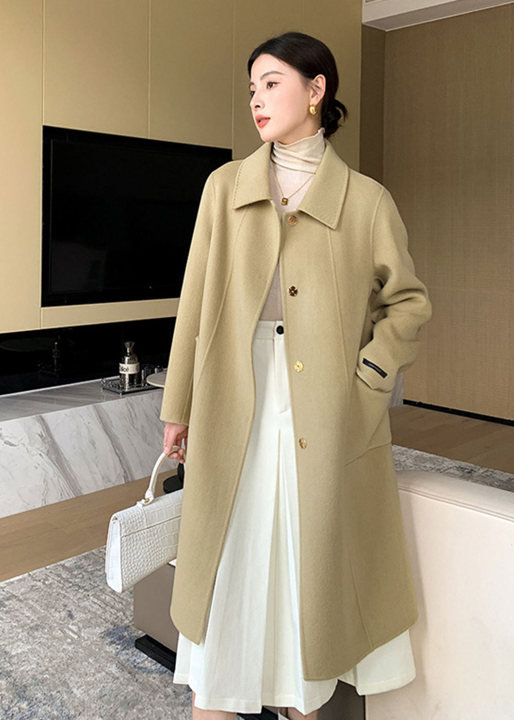 Walk This Way Double Face Wool Coat – Vivian Seven