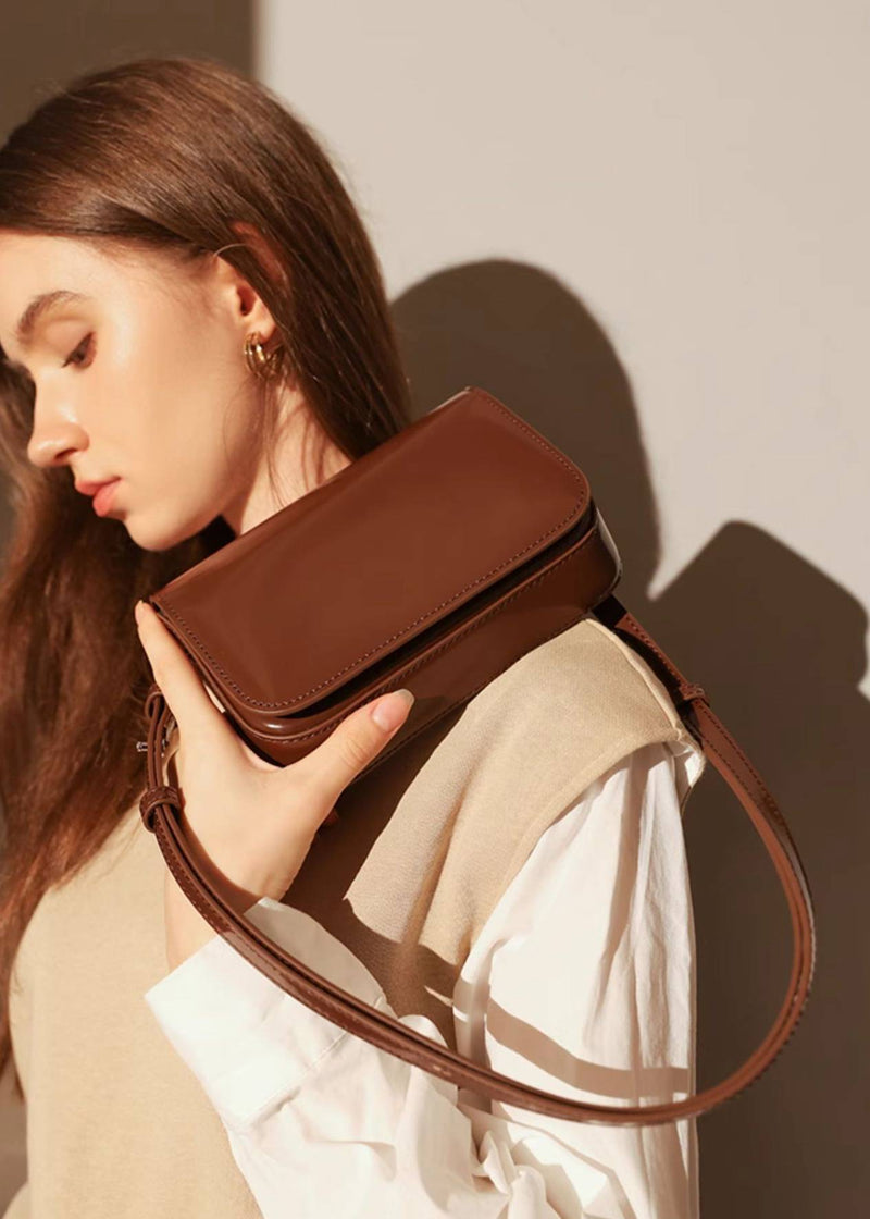 leather brown crossbody bag