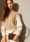 brown leather crossbody bag