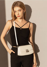 white shoulder bag