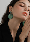 Women's Jewelry Green Jungle Acrylic Drop Earrings