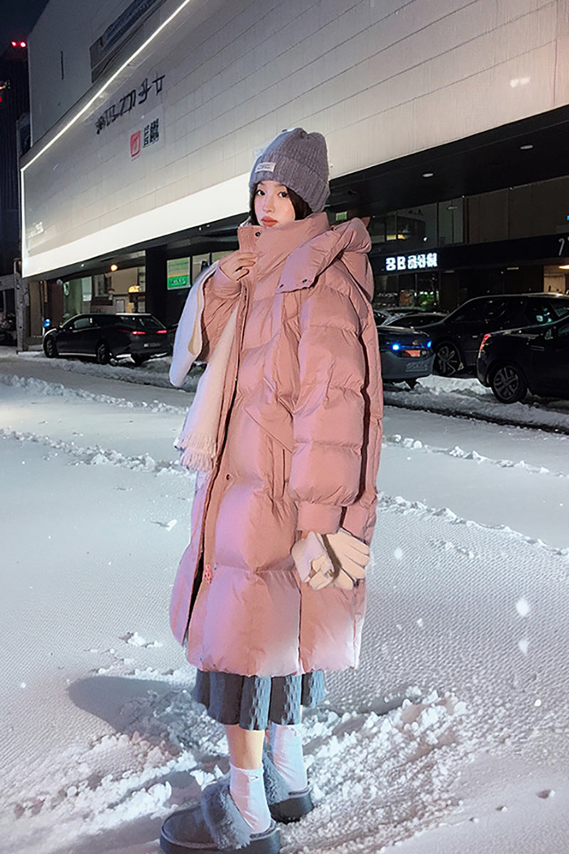 Alice Hooded Duck Down Puffer Coat – Vivian Seven