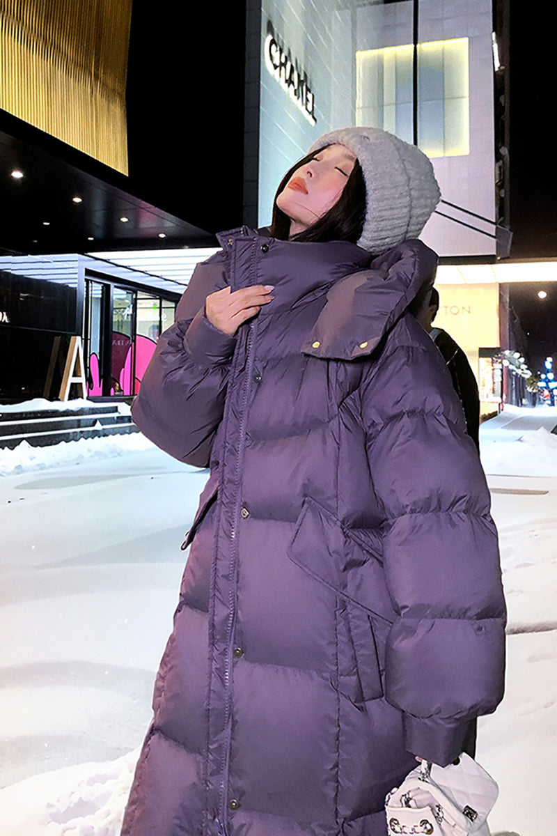Alice Hooded Duck Down Puffer Coat – Vivian Seven