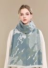 Women's Winter Abstract Print Wool Long Scarf