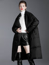 Women's Winter Asymmetrical Utility Collar Down Puffer Coat