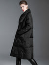 Women's Winter Asymmetrical Utility Collar Down Puffer Coat