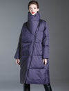 Women's Winter Asymmetrical Utility Collar Down Puffer Coat