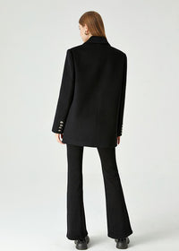 women's wool blend black blazer