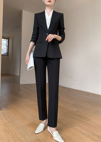 black blazer Pants Suit set