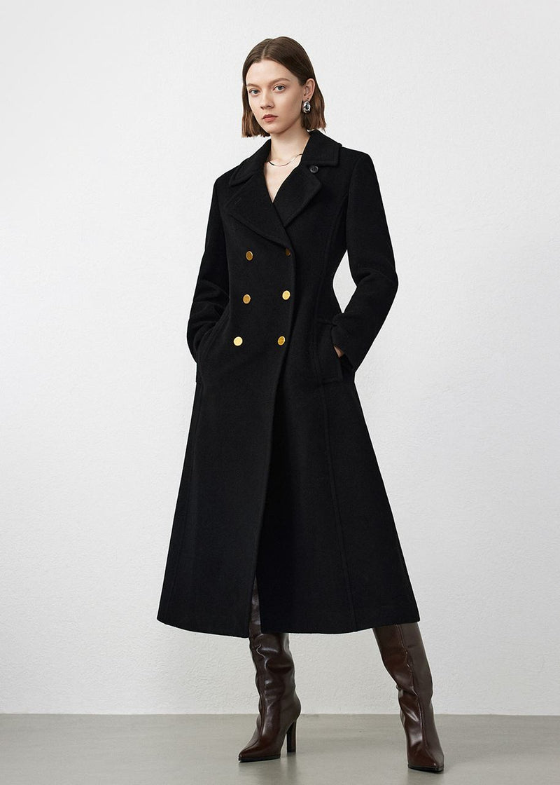 womens winter wool long coat