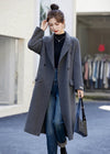 women's wool overcoat gray