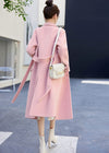 women's wool overcoat pink 