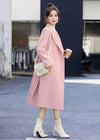 women's wool overcoat pink 