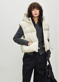 women's Winter Sleeveless Down Puffer Waistcoat