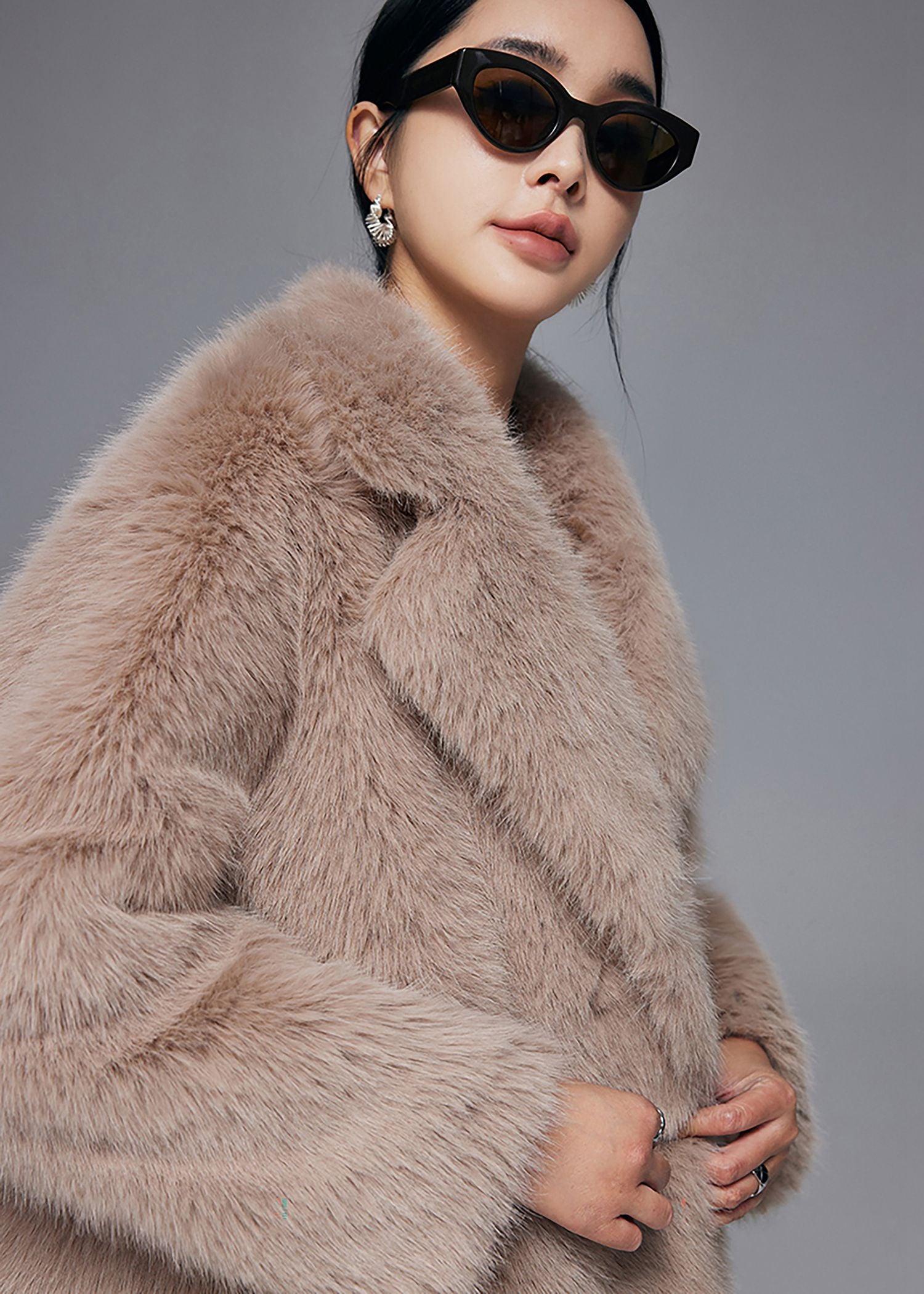 Faux fox store fur jacket