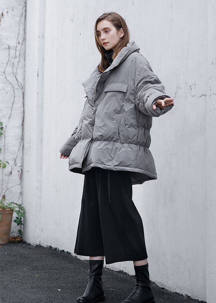 Women's Winter Notched Collar Down Puffer Coat