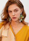 floral earrings