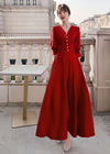 Maxi red dress