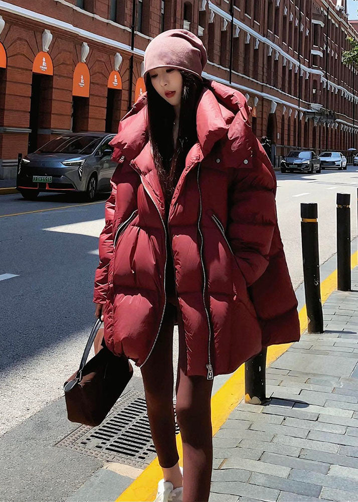 Women's winter Hooded Quilited Cotton Blend Puffy Coat