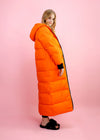 Women's Winter Fur Collar Hooded Long Down Puffer Parka