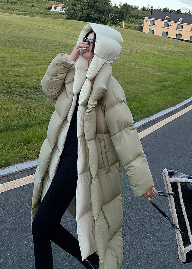 hooded down coat