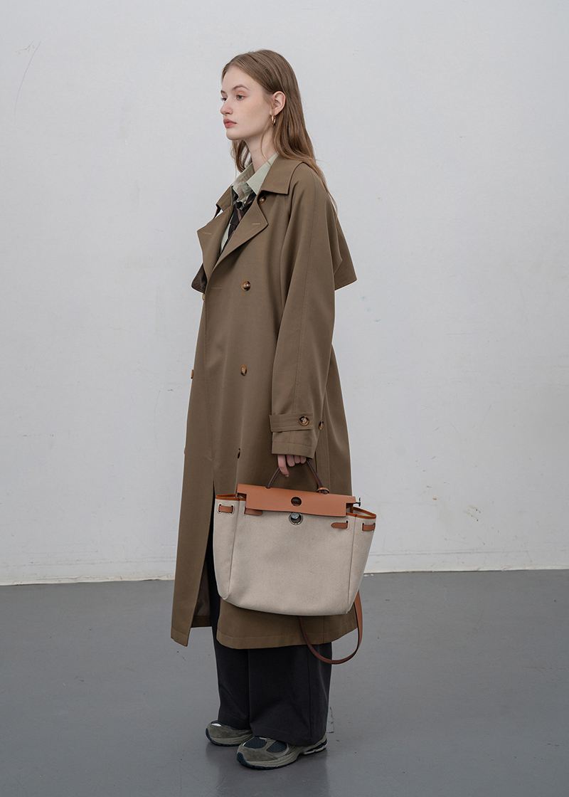 Storm Flap Double Breasted Long Trench Coat – Vivian Seven