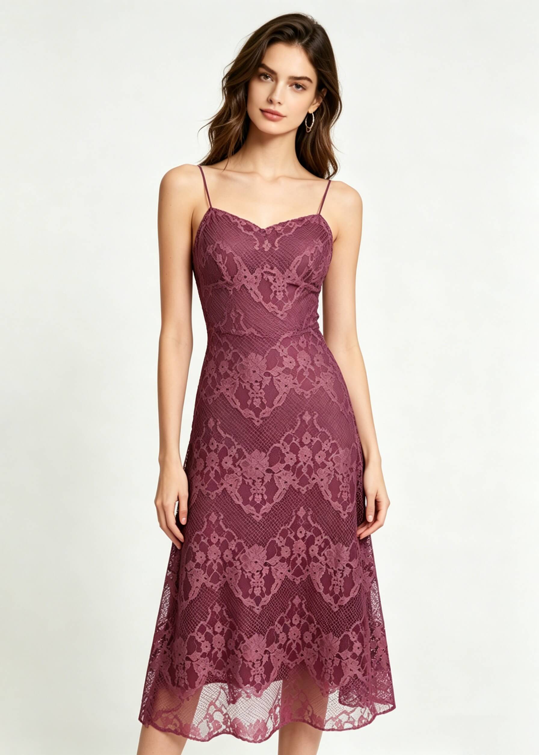 plum lace midi dress FINAL SALE: Charming Invitation Midi Dress