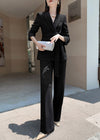 Belted pantsuit