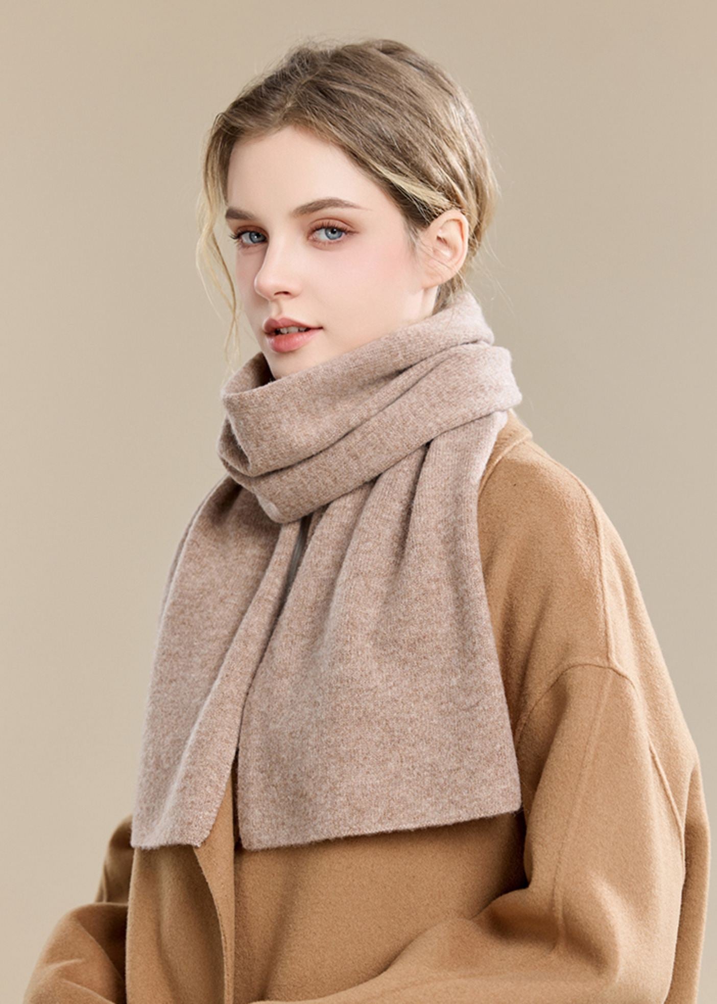 Pure Wool Long Scarf – Vivian Seven