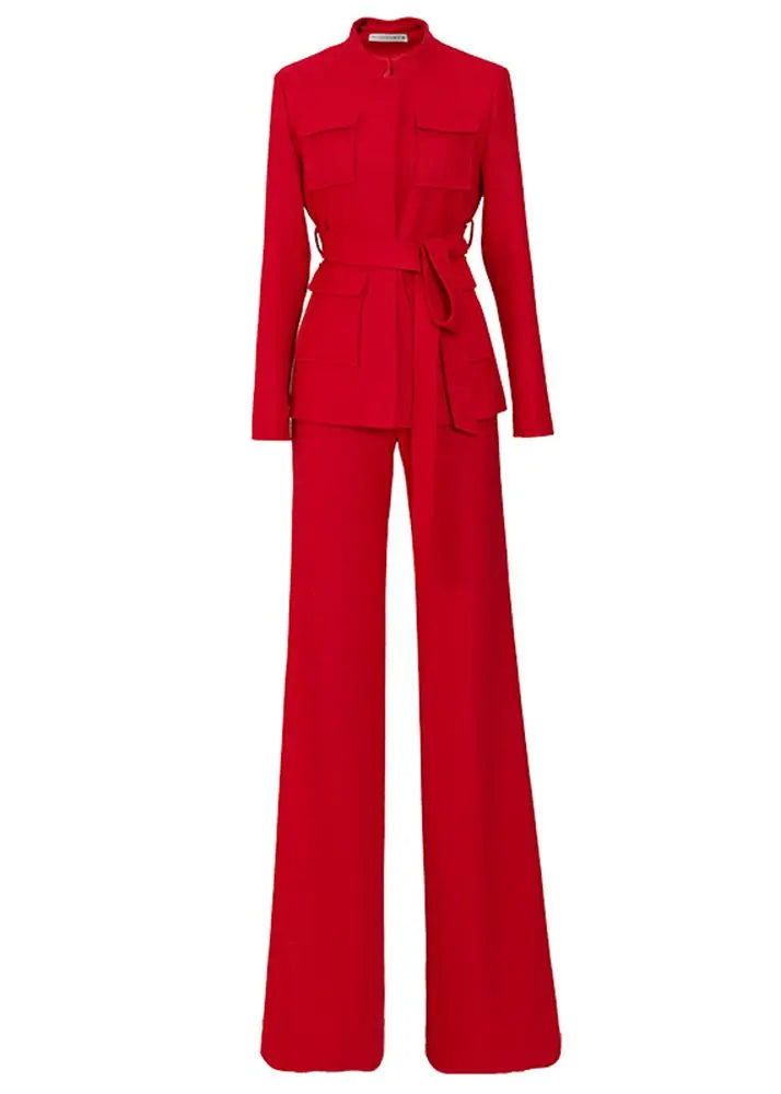 Red suit for women