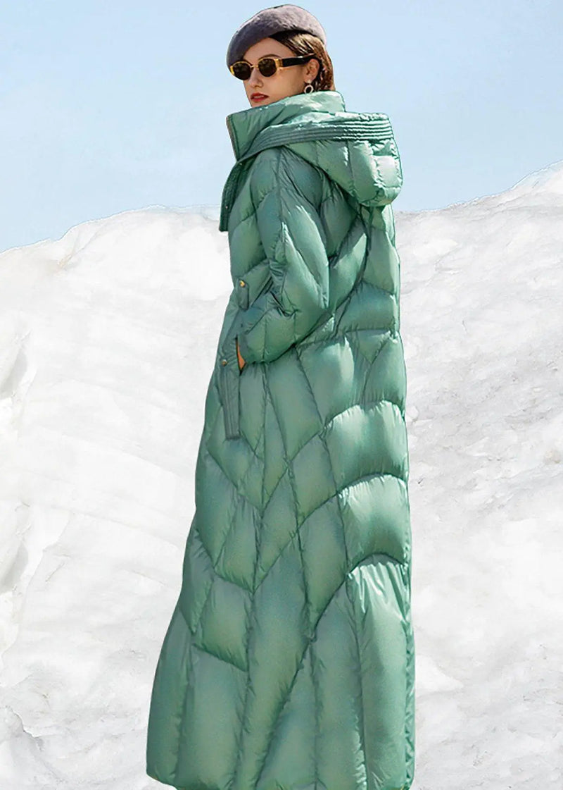 Cuddle Puffer Maxi Robe Hooded Maxi Thick Down Puffer Coat | Women's Parka – Vivian Seven