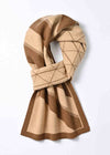 Women's Winter Colorblock Stripe Wool Long Scarf