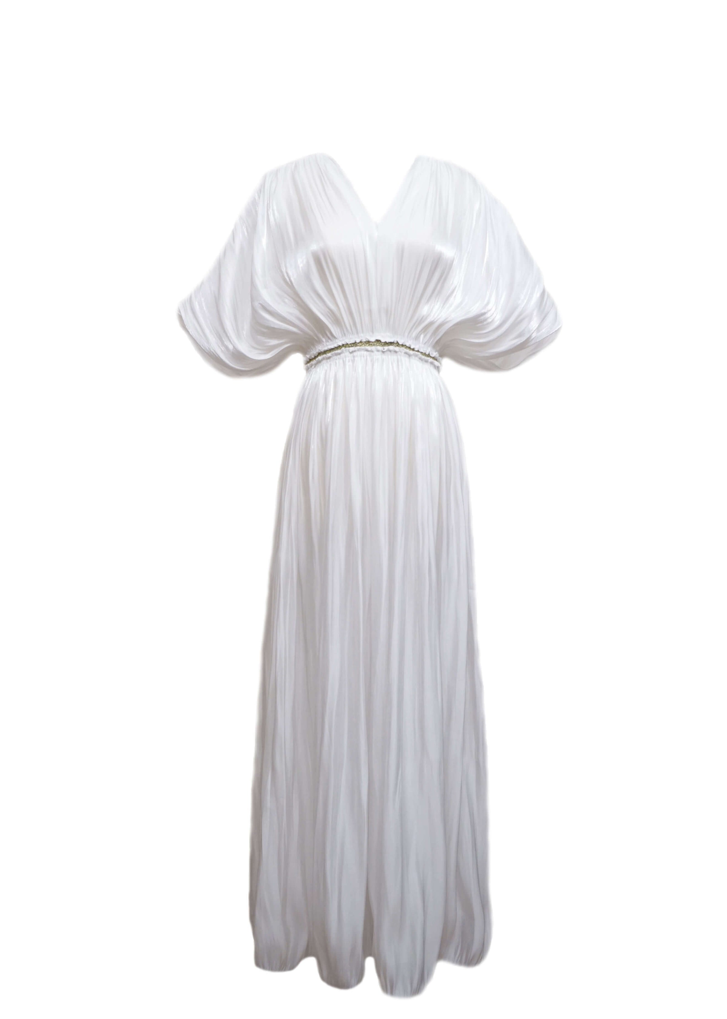 Short Sleeve Pleated Maxi Dress | Vivian Seven Short Sleeve Pleated Maxi Dress | Vivian Seven