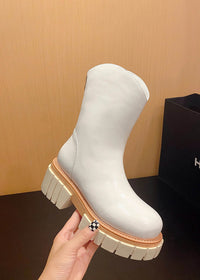 white winter booties women