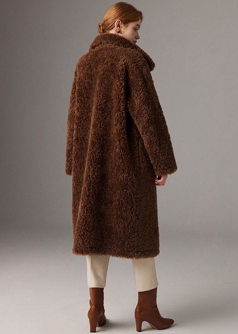 brown winter coat