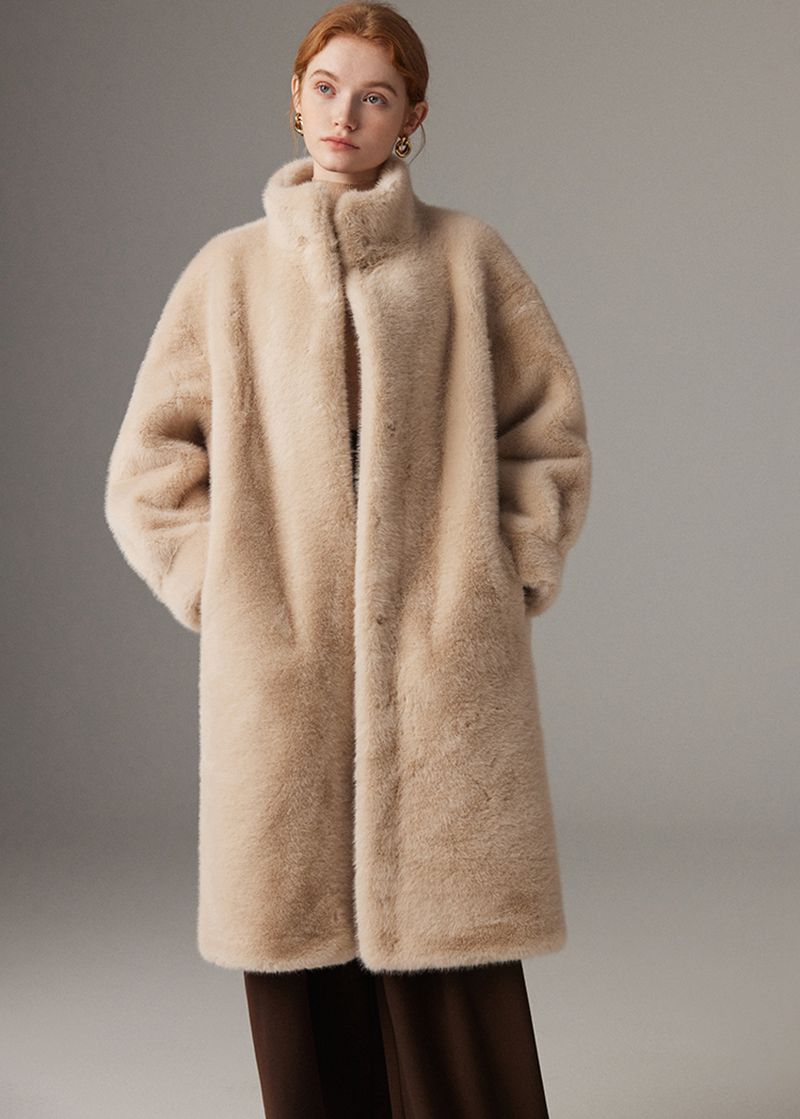 mink long coat