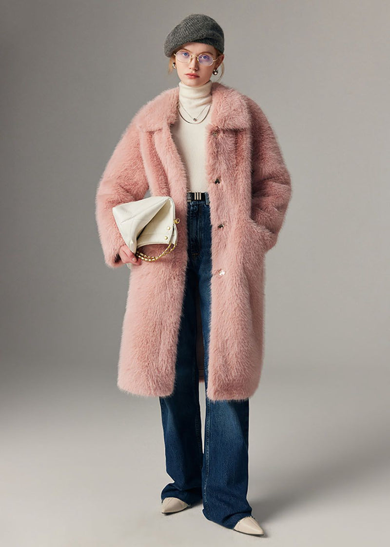 pink mink coat