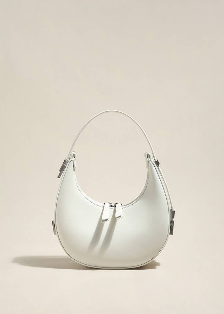 Women's Leather Crescent Saddle Bag - PU Leather Shoulder Hobo Handbag Purse