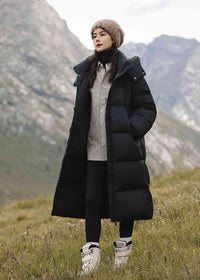 Women's Hooded Quilted Down Puffer Coat