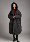 Relaxed Fit Storm Flap Hooded Down Puffer Parka