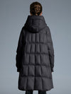 Women's Winter Hooded Flared Down Puffer Coat