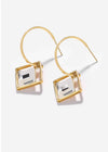 Women's Hyaline Acrylic Hoop Drop Earrings