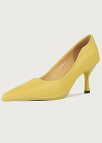 Vivian Seven yellow pumps