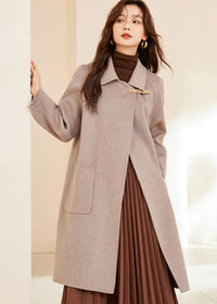 Women's Maia Spread Collar Double Face Wool Coat