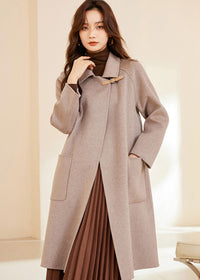 Women's Maia Spread Collar Double Face Wool Coat