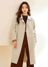 Women's Maia Spread Collar Double Face Wool Coat