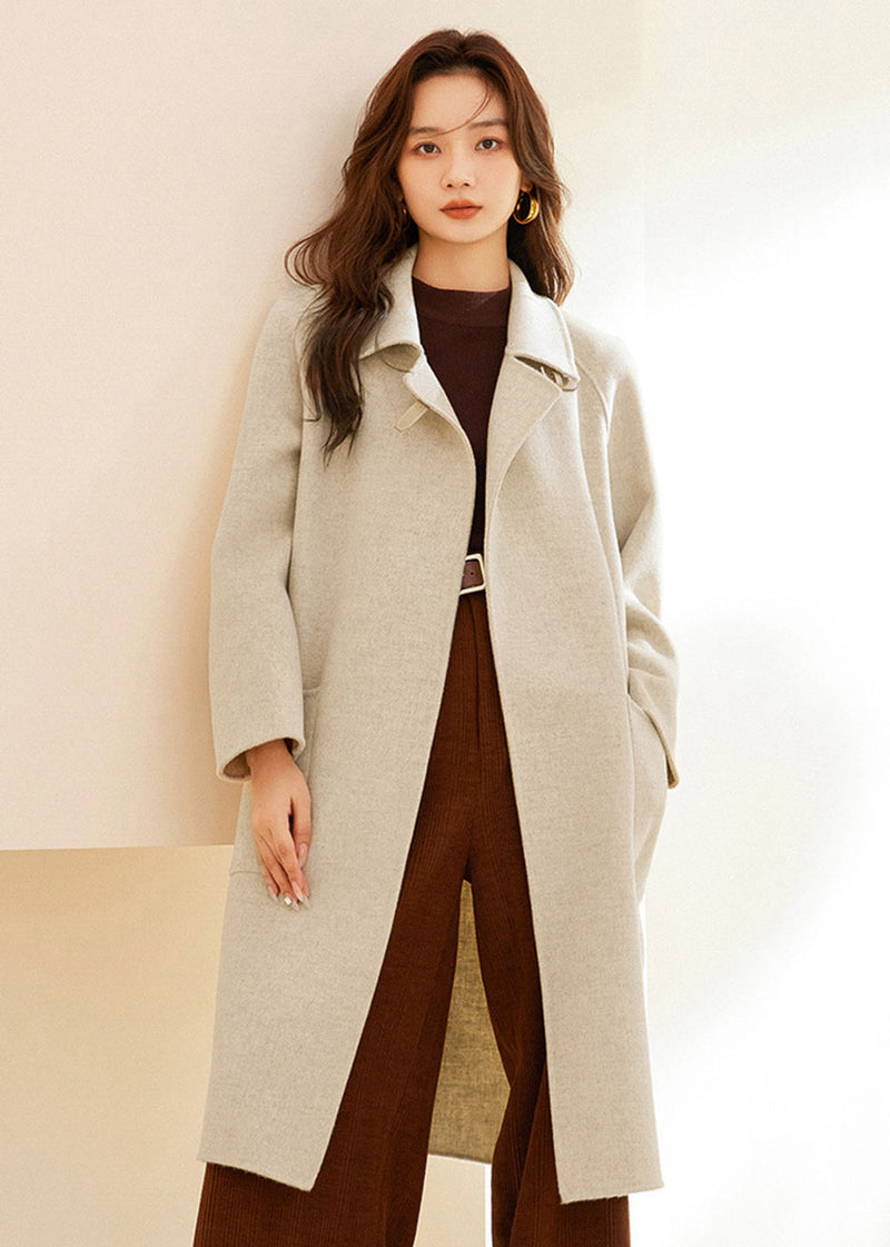 Women's Maia Spread Collar Double Face Wool Coat