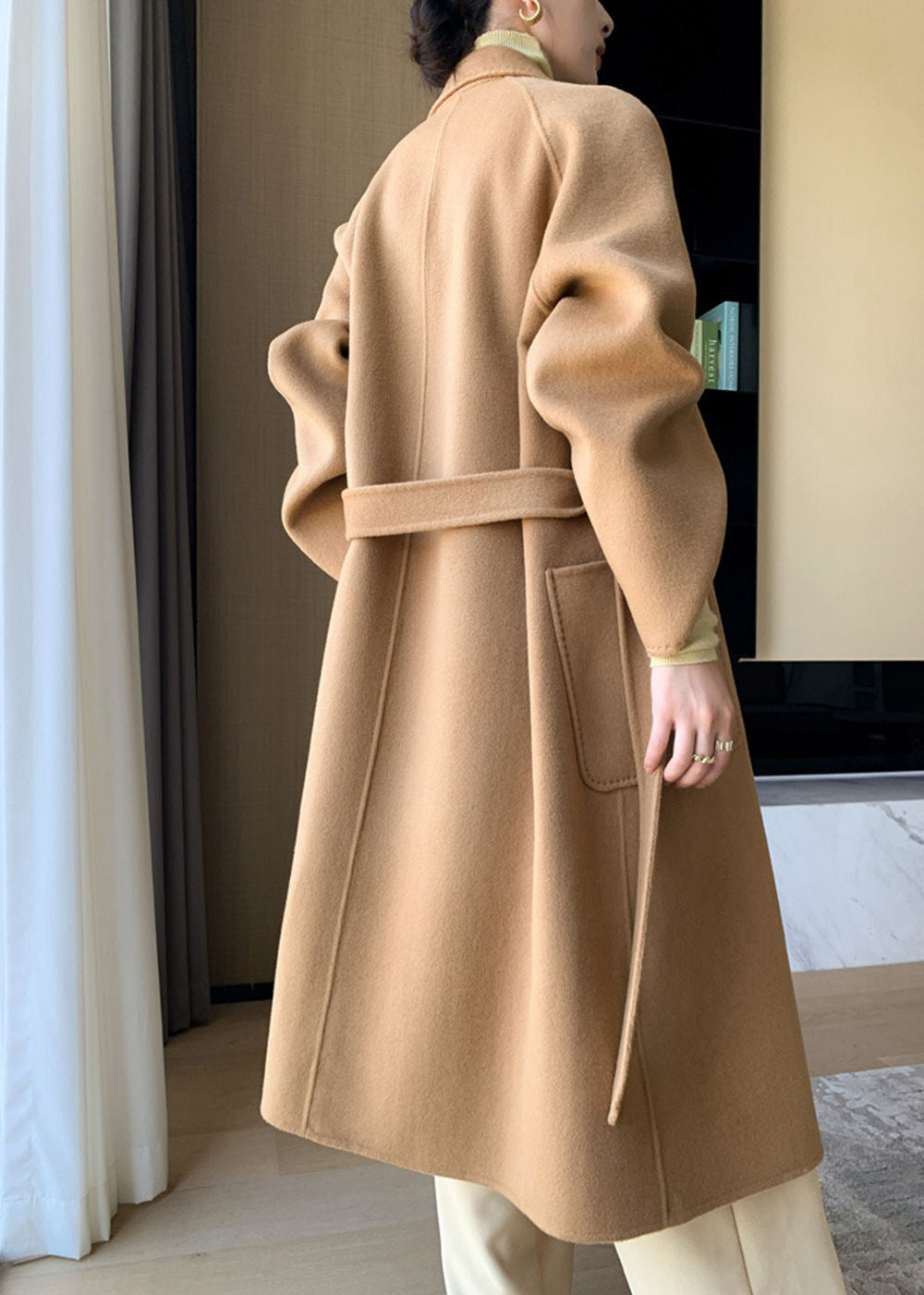 Minerva Relaxed Fit Belted Double Face Wool Coat – Vivian Seven