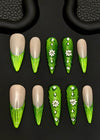 Molly Green Handcrafted Stiletto Press-on Nails